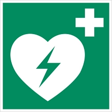 AED Hinweisschild Hinweisschild für einen AED-Standort nach ASR 1.3
