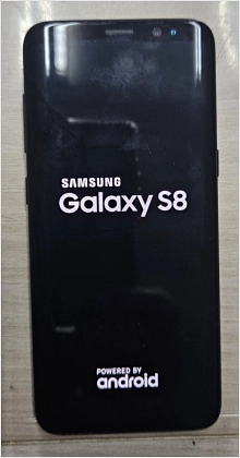Fundsache 76_2023 Front Mobiltelefon der Marke Samsung Galaxy S8 in schwarz