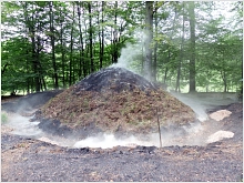 Holzkohlenmeiler Holzkohlenmeiler