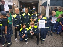 KF Schönhagen Wettbewerbe Kinderfeuerwehr Schönhagen - Siegerehrung nach den Kinderfeuerwehr-Spiele-Wettbewerben.