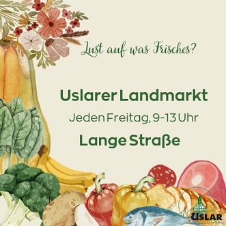 Landmarkt in Uslar Wochenmarkt © Stadt Uslar