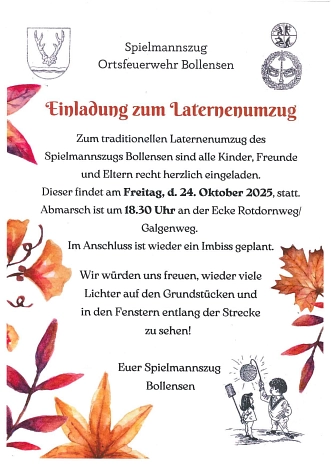 Laternenumzug Laternenumzug Uslar-Bollensen © Stadt Uslar