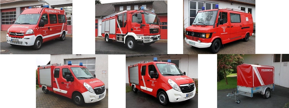 Löschzug 4 Fahrzeuge des Löschzuges 4 - Einsatzleitwagen Uslar, Hilfeleistungs-Löschfahrzeug Volpriehausen, Tragkraftspritzenfahrzeuge Delliehausen, Schlarpe und Gierswalde, sowie ein Geräteanhänger. © Feuerwehr Stadt Uslar