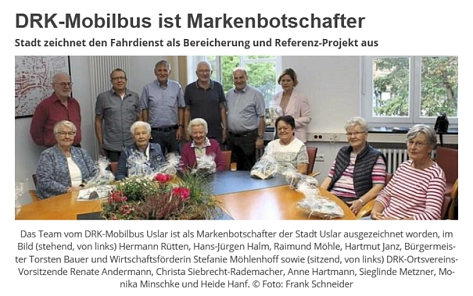 Frau Andermann und Team des DRK&nbsp;&copy;&nbsp;HNA