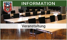 Meldung Veranstaltung, bestuhlte Rathaushalle