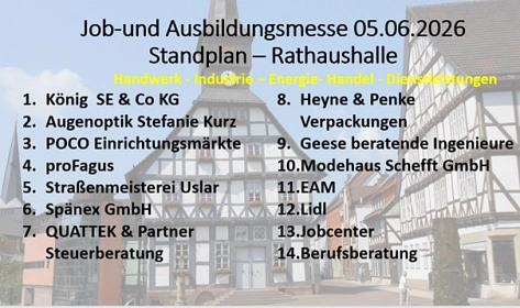 Standplan im Rathaus&nbsp;&copy;&nbsp;Stadt Uslar